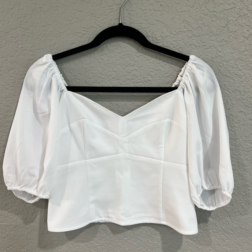 NWT Abercrombie cropped shirt size Small